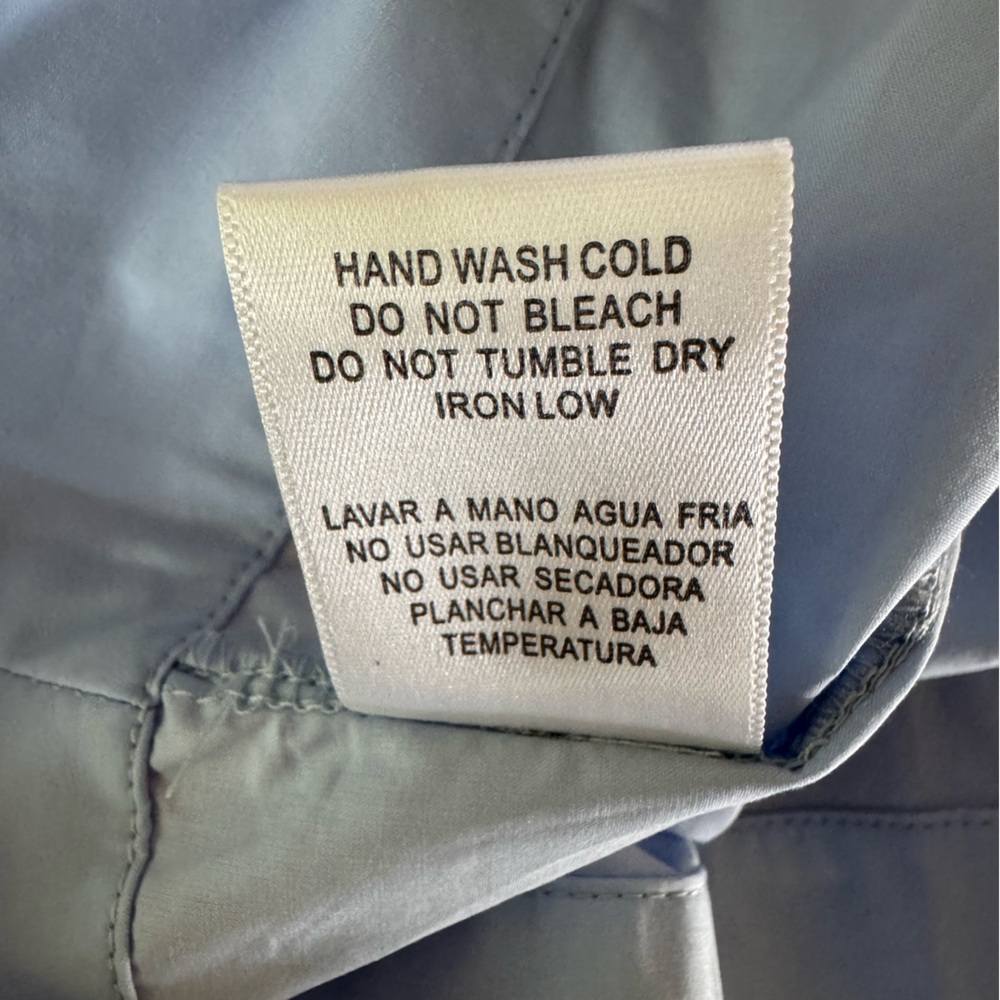 English Factory pale blue poplin dress - Picture 8 of 8